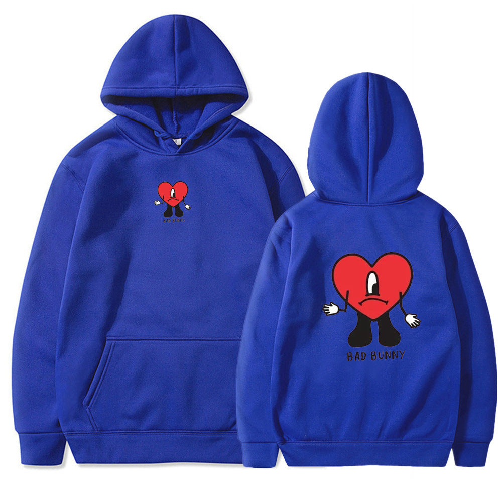 Damen Kapuzenpulli mit kreativem Herzmotiv Stalluxe