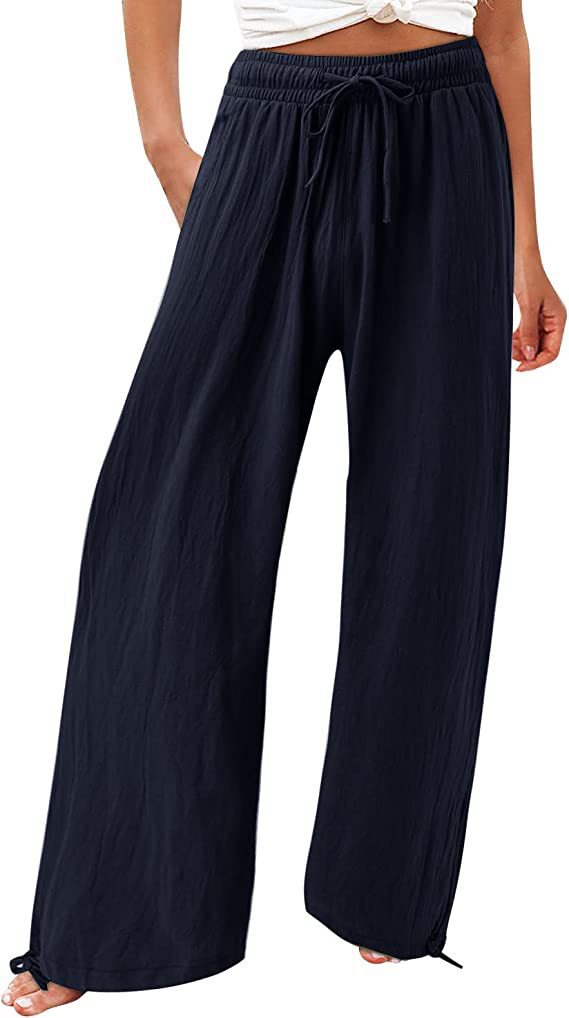 Damenweite und luftig fallende Sommerhose Stalluxe