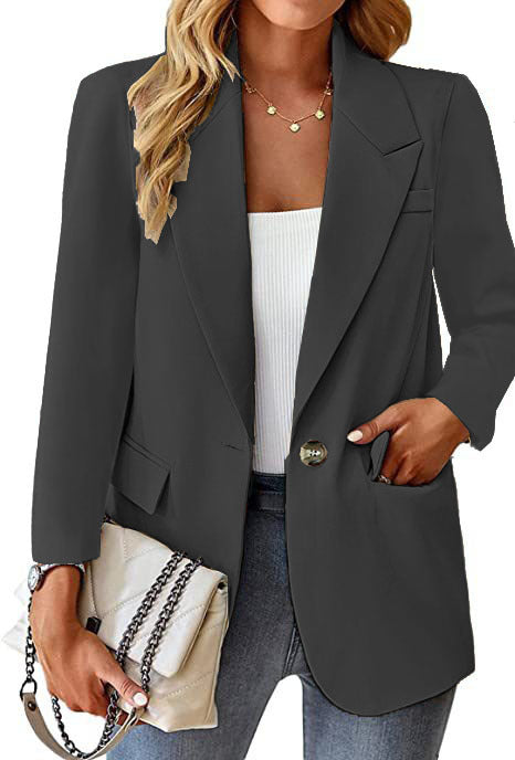 Damen Eleganter Oversized Blazer mit Taillierung und praktischen Taschen Stalluxe