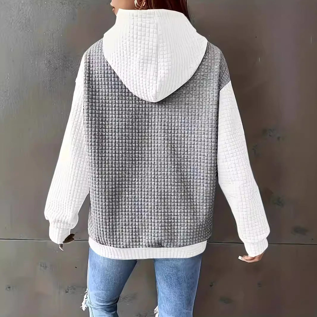 Damen Sweatshirt mit strukturiertem Gewebe und lässigem Schnitt Stalluxe
