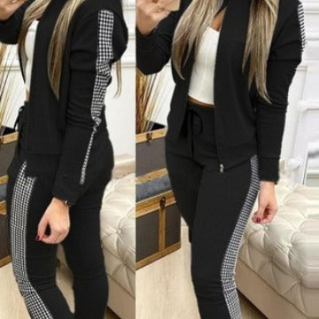Women's Sporty Zip-Up Tracksuit Set Stalluxe