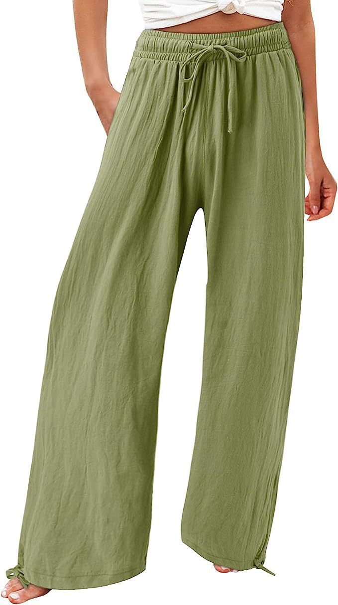 Damenweite und luftig fallende Sommerhose Stalluxe