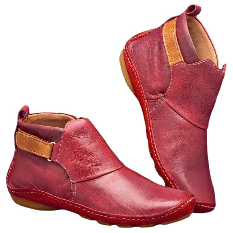Damen modische Stiefel mit seitlichem Elastik und komfortabler Sohle Stalluxe