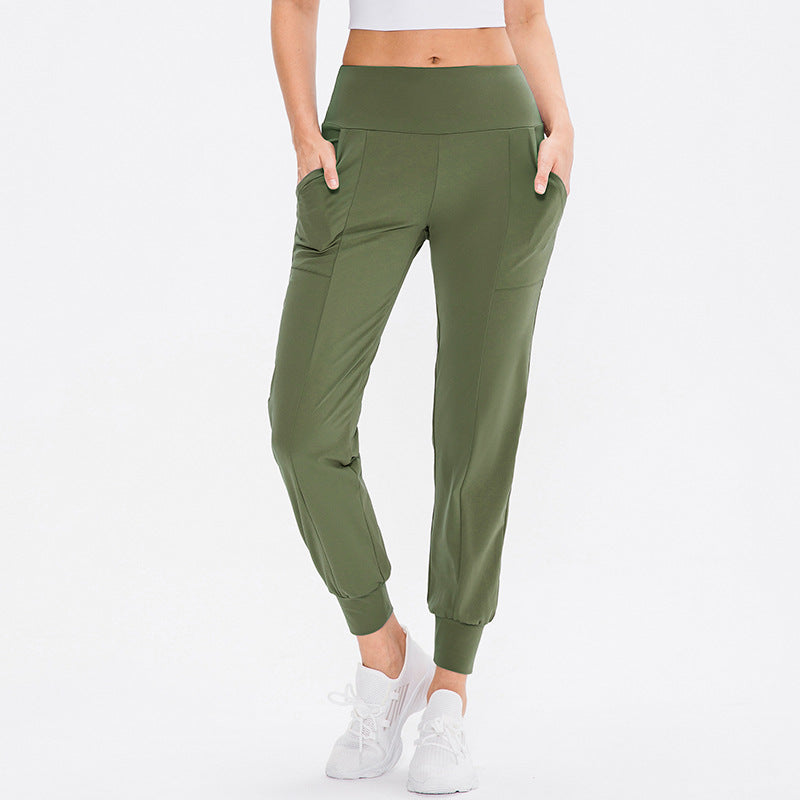 Damen Sportliche Jogginghose mit hoher Taille und praktischen Taschen Stalluxe