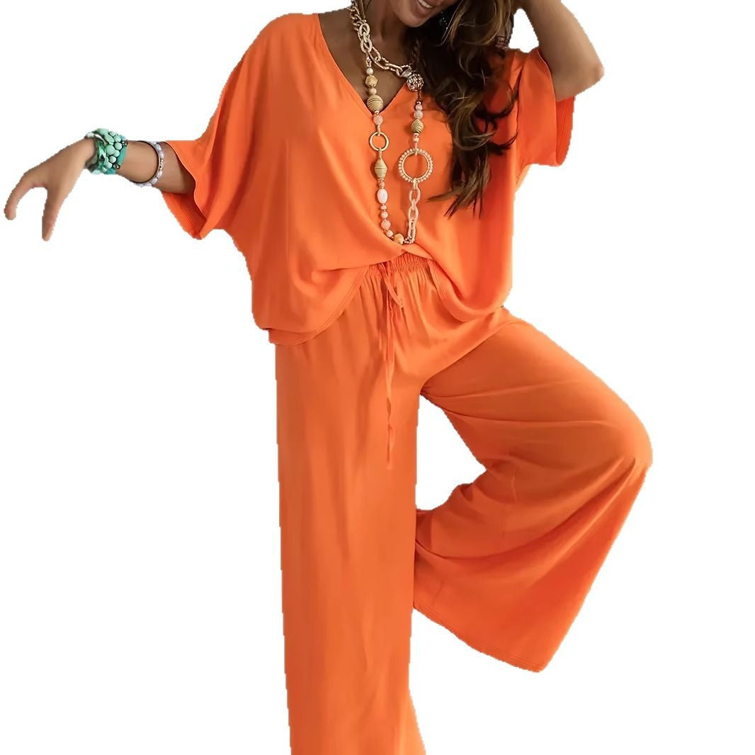 Damen lässiger Jumpsuit mit weitem Schnitt und elastischem Bund Stalluxe