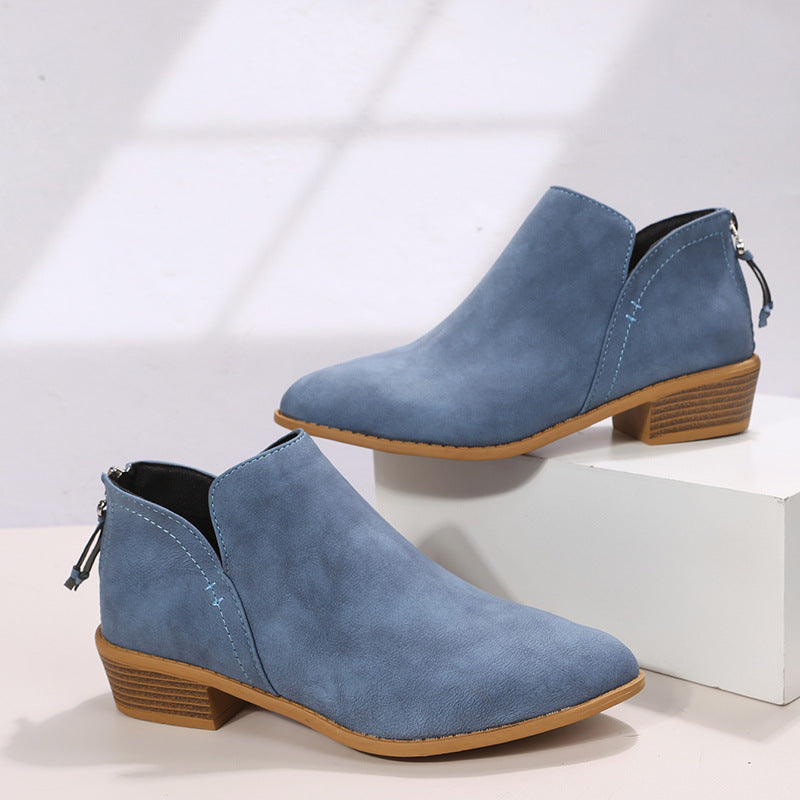 Damen Ankle Boots mit elegantem Reißverschluss und komfortablem Blockabsatz Stalluxe