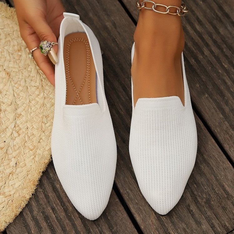 Damen Atmungsaktive Strick Schlupf-Loafer Stalluxe