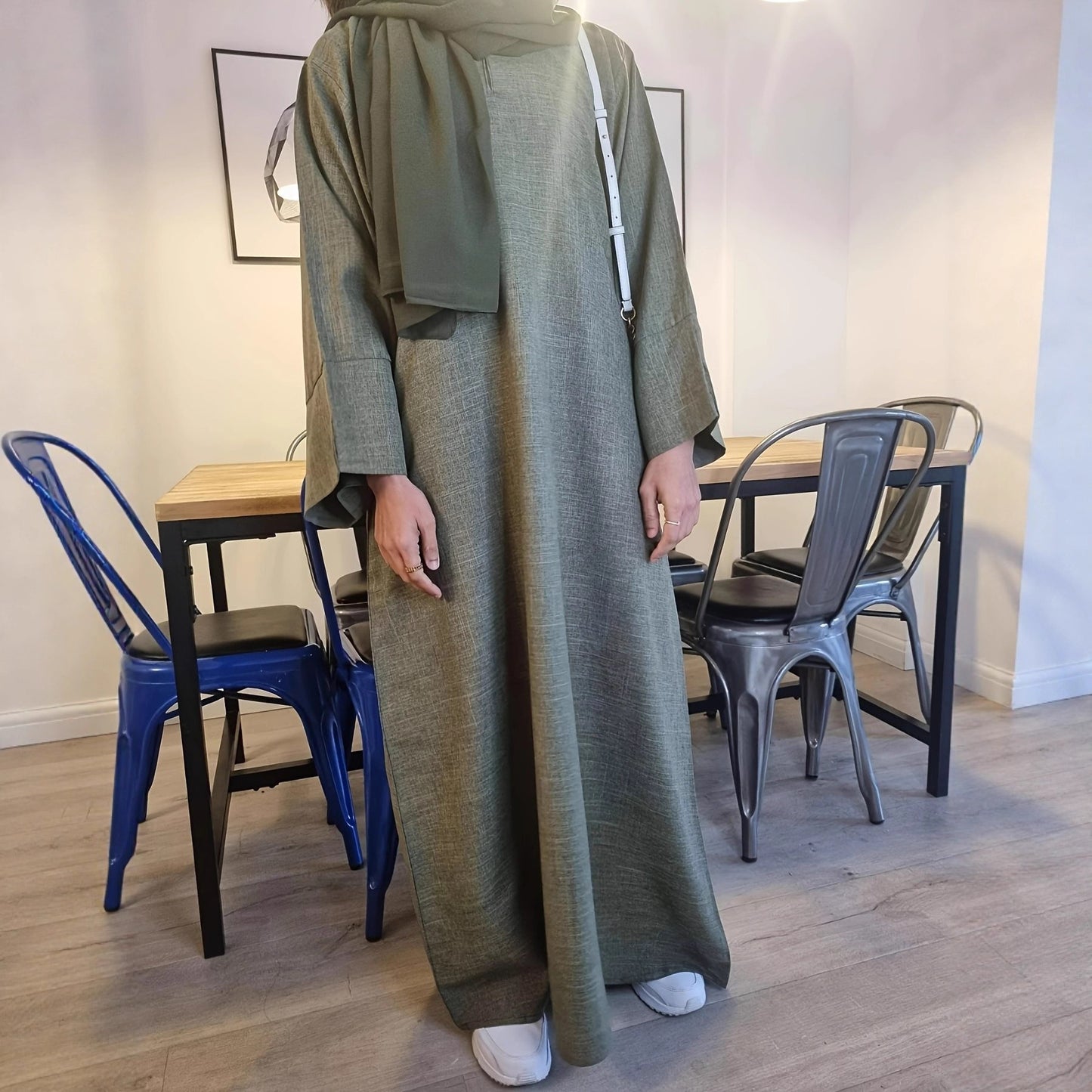 Damen Kaftan-Kleid mit weitem Schnitt und eleganter Verarbeitung Stalluxe