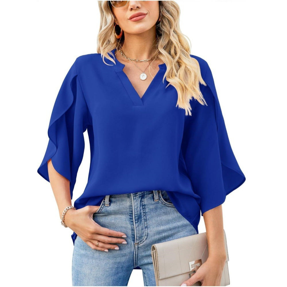 Women's Elegant Flowy Blouse Stalluxe