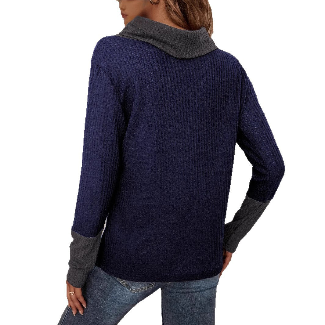 Damen Pullover mit modischem Kragen Stalluxe