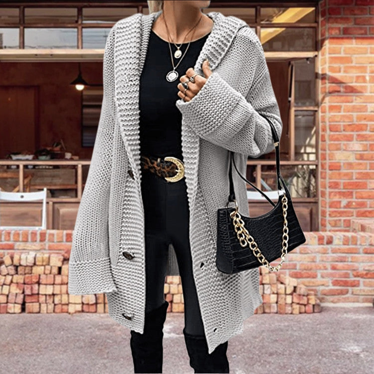 Damen Offene Strickjacke mit elegantem Strukturmuster und praktischen Taschen Stalluxe