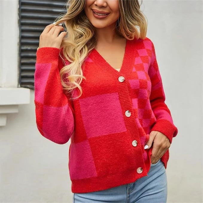 Damen Gemusterte Strickjacke Stalluxe