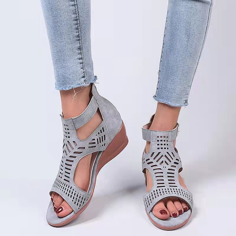 Damen Absatzsandalen mit atmungsaktiven Einsätzen Stalluxe