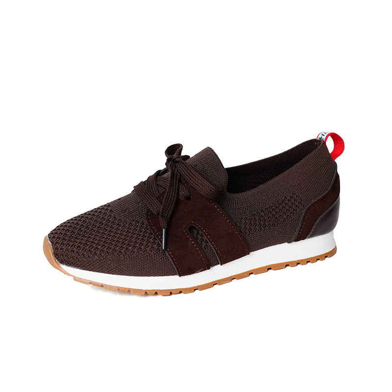 Damen Sportliche Sneakers mit atmungsaktivem Strickoberteil und elastischen Akzenten Stalluxe