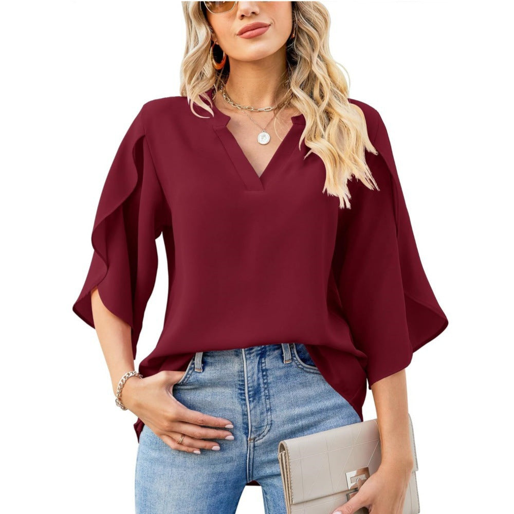 Women's Elegant Flowy Blouse Stalluxe