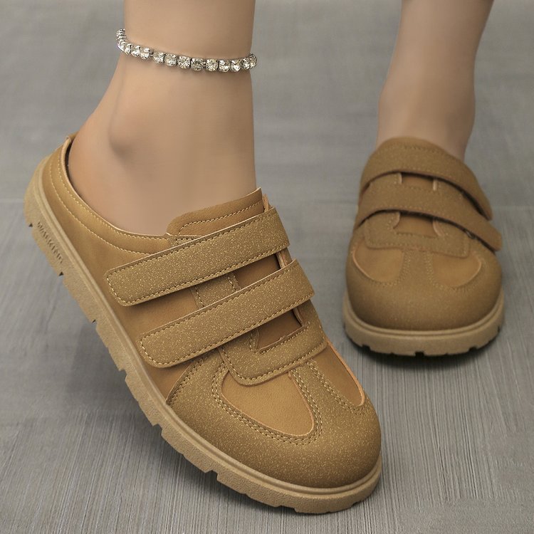 Damen bequeme Clogs mit verstellbaren Klettverschlussriemen und ergonomischem Fußbett Stalluxe