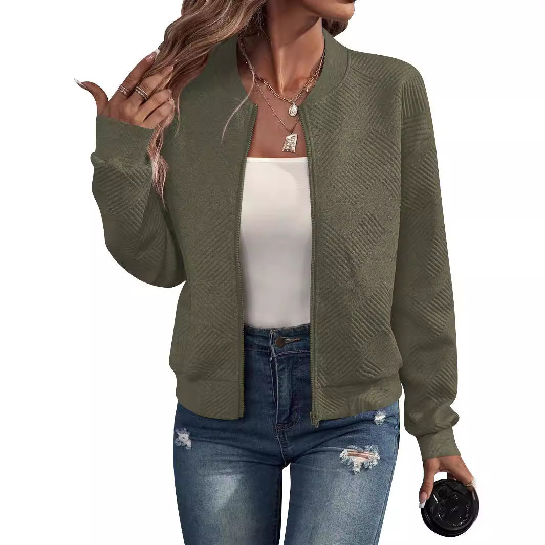 Damen elegante Strickjacke mit Reißverschluss und modernem Design Stalluxe