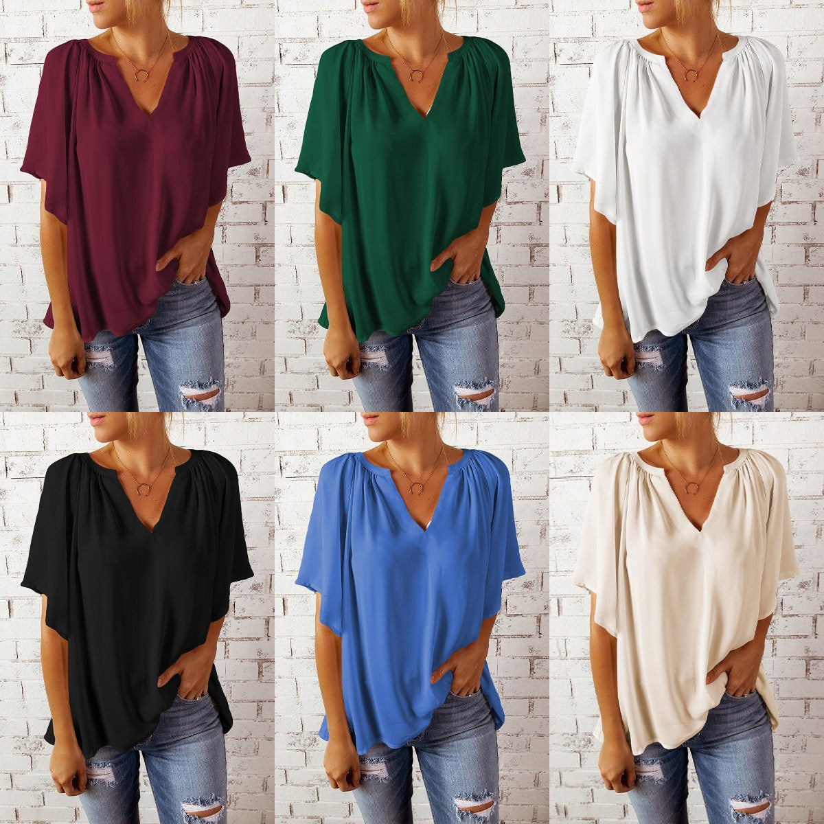 Women's Elegant Chiffon Blouse Stalluxe