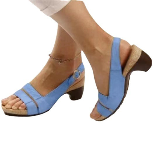 Damen Komfortable Slingback Sandalen mit ergonomischem Fußbett und stilvollem Akzent Stalluxe