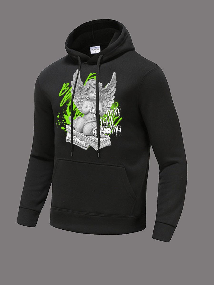 Damen Hoodie mit künstlerischem Engel-Design Stalluxe