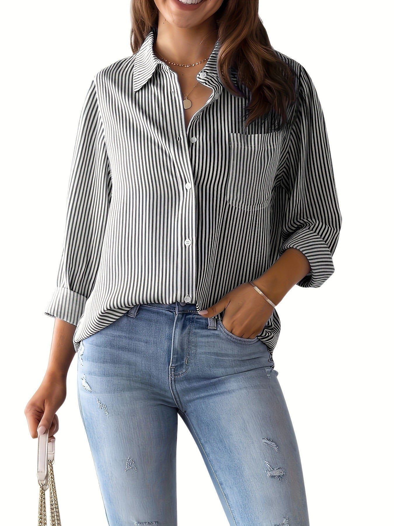 Damen lässige Hemdbluse Stalluxe