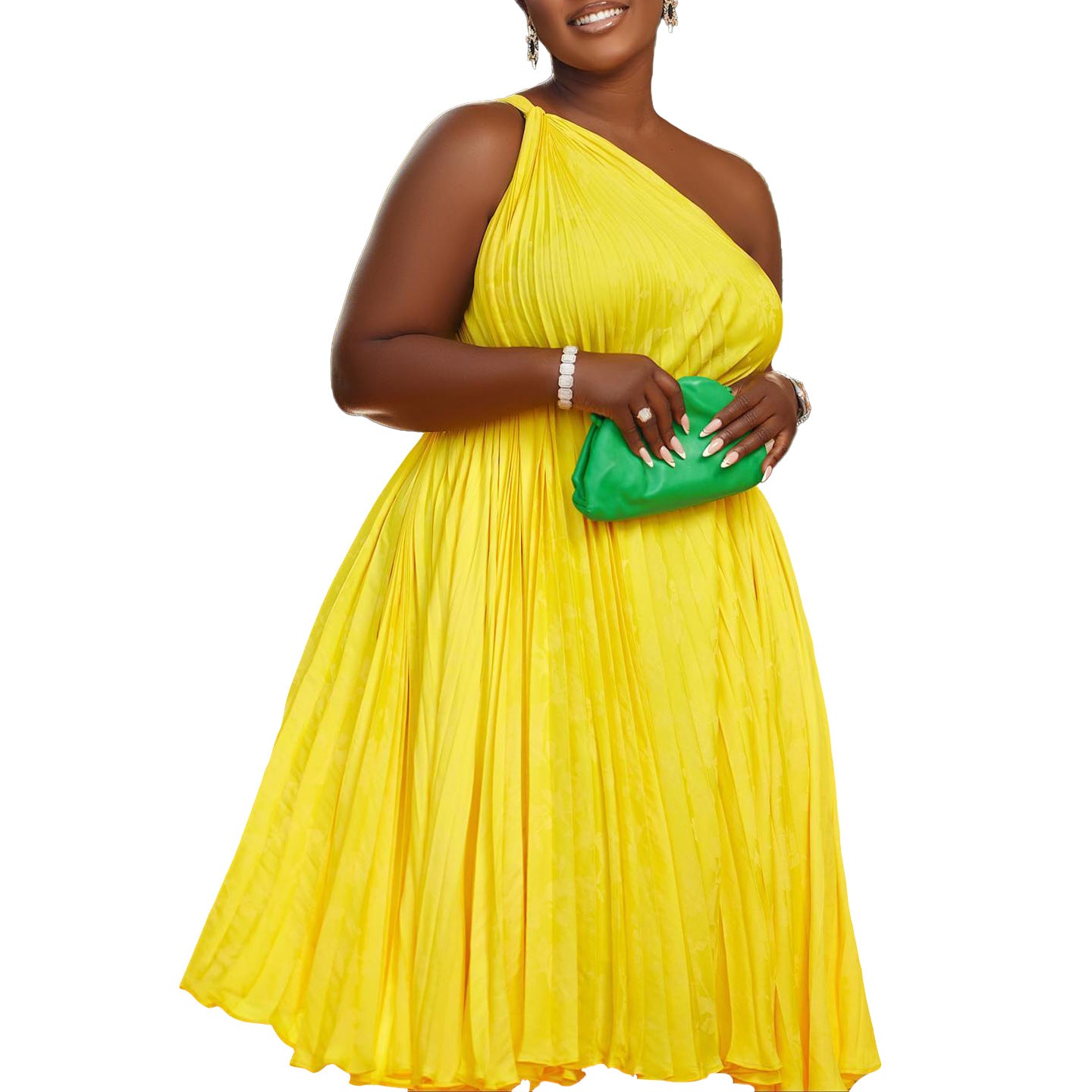 Damen trägerloses Plisseekleid mit raffiniertem Kordelzug Stalluxe