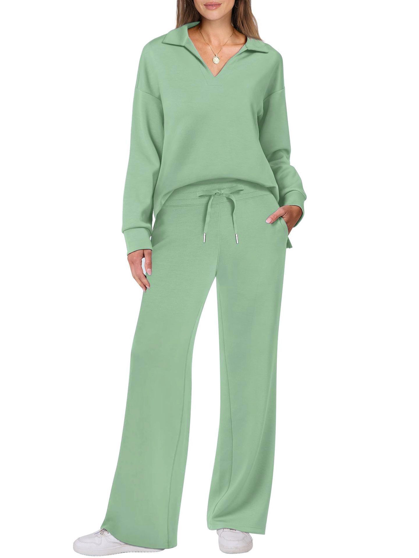 Damen Elegante Sportliche Freizeitgarnitur mit weitem Schnitt Stalluxe
