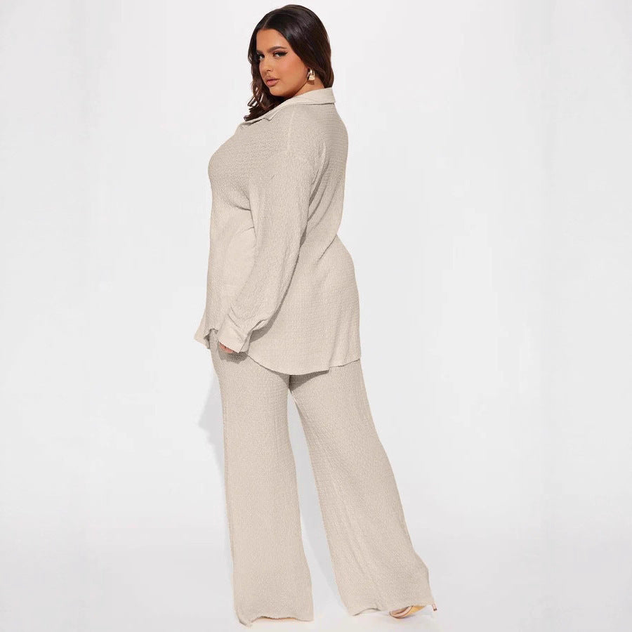 Damen Oversized Hemdbluse mit strukturiertem Gewebe Stalluxe