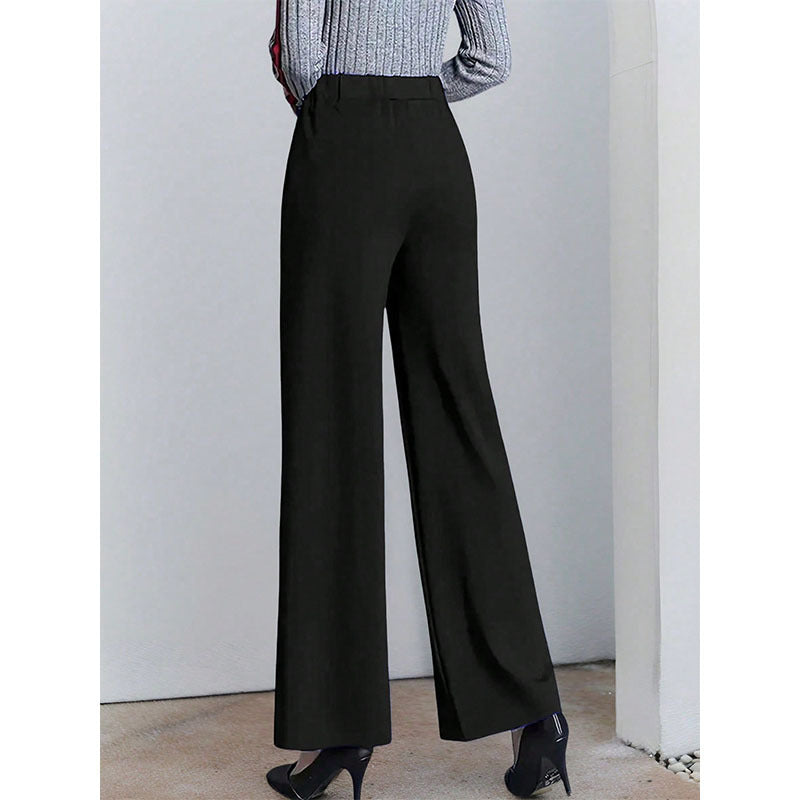 Damen elegante Culotte mit hohen Taillenschnitt und seitlichen Eingrifftaschen Stalluxe