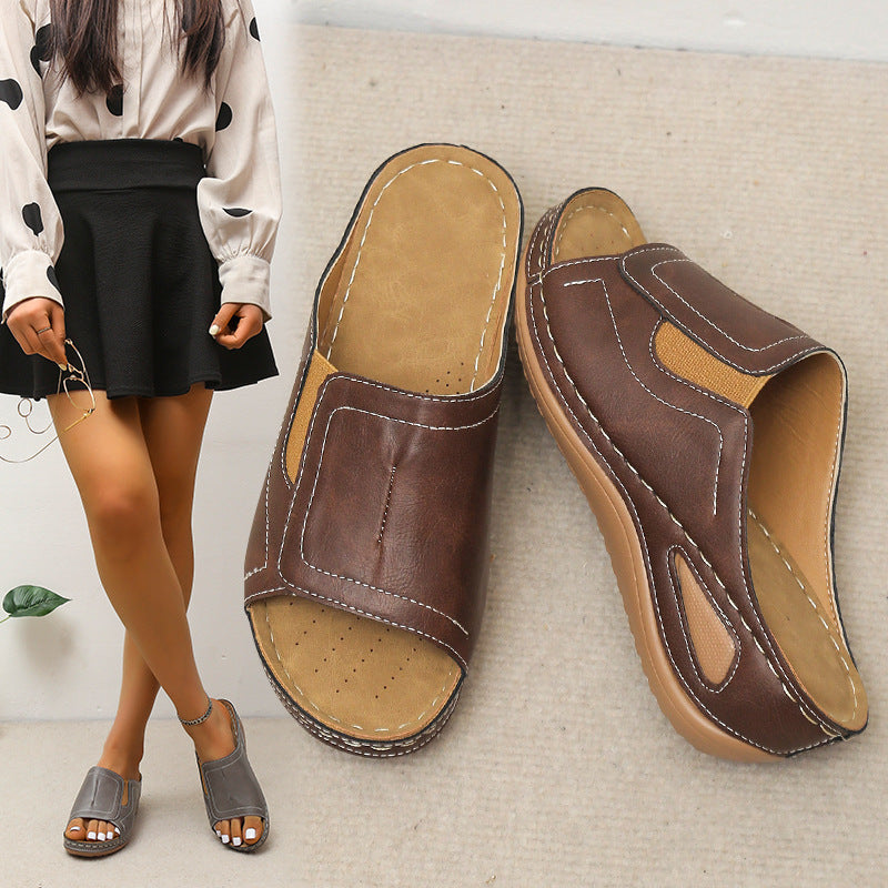 Damen Komfortable Clogs mit elastischen Einsätzen und anatomischem Fußbett Stalluxe