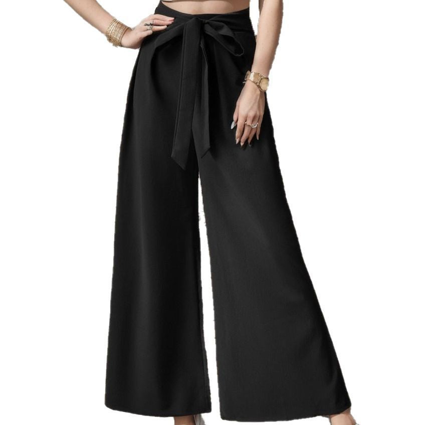 Damen Elegantes Cropped Top mit weitem Hosen-Set Stalluxe