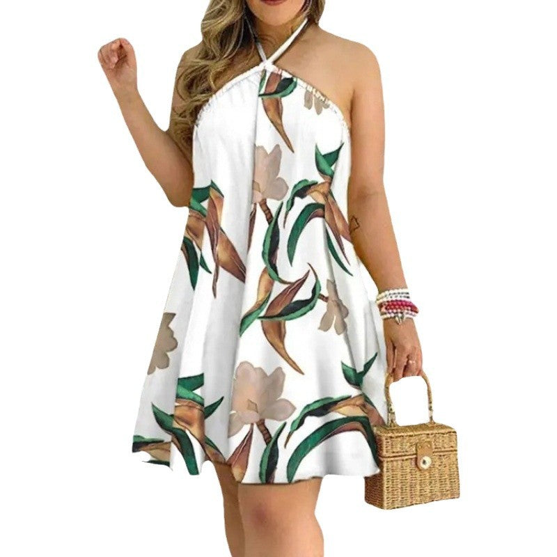 Damen Sommerkleid im lockeren Schnitt mit floralem Design Stalluxe