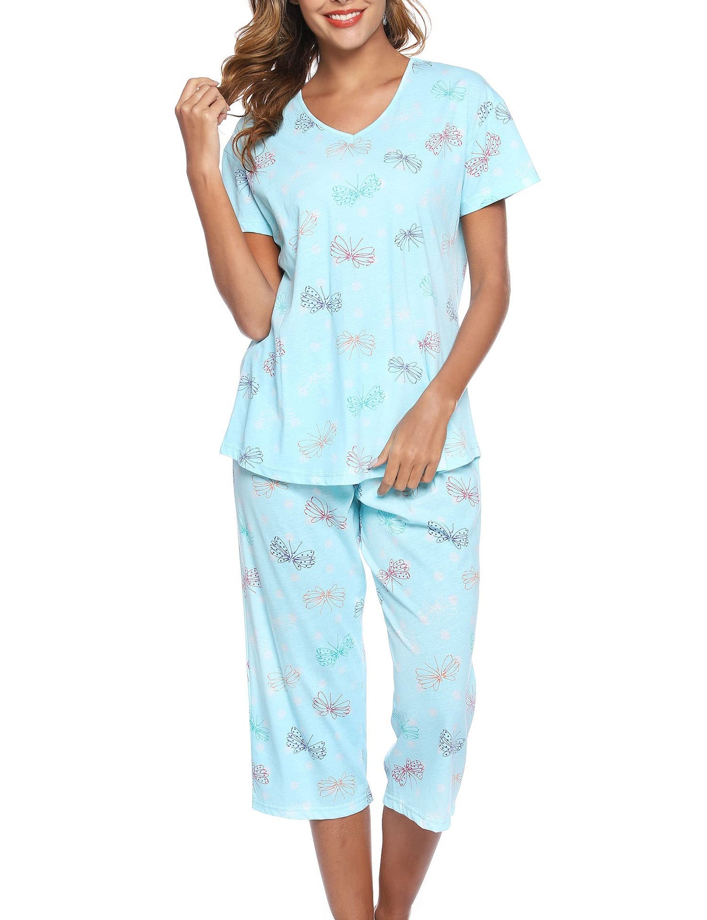 Women's Fun Graphic Pajama Set Stalluxe