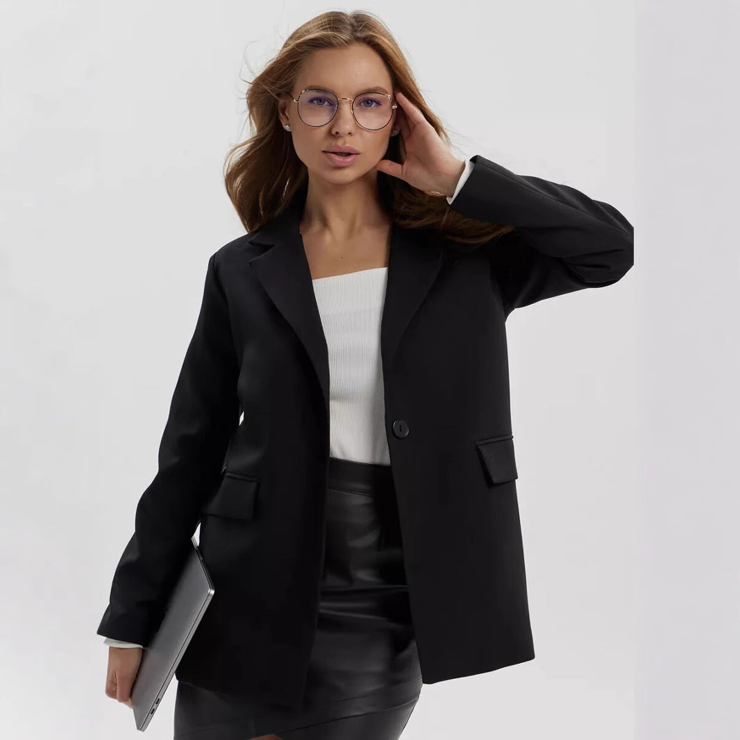Damen eleganter, lässiger Blazer mit angesagtem Oversized-Schnitt Stalluxe