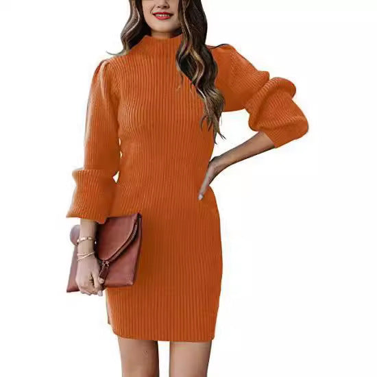 Damen Strickkleid im modernen Rippdesign Stalluxe