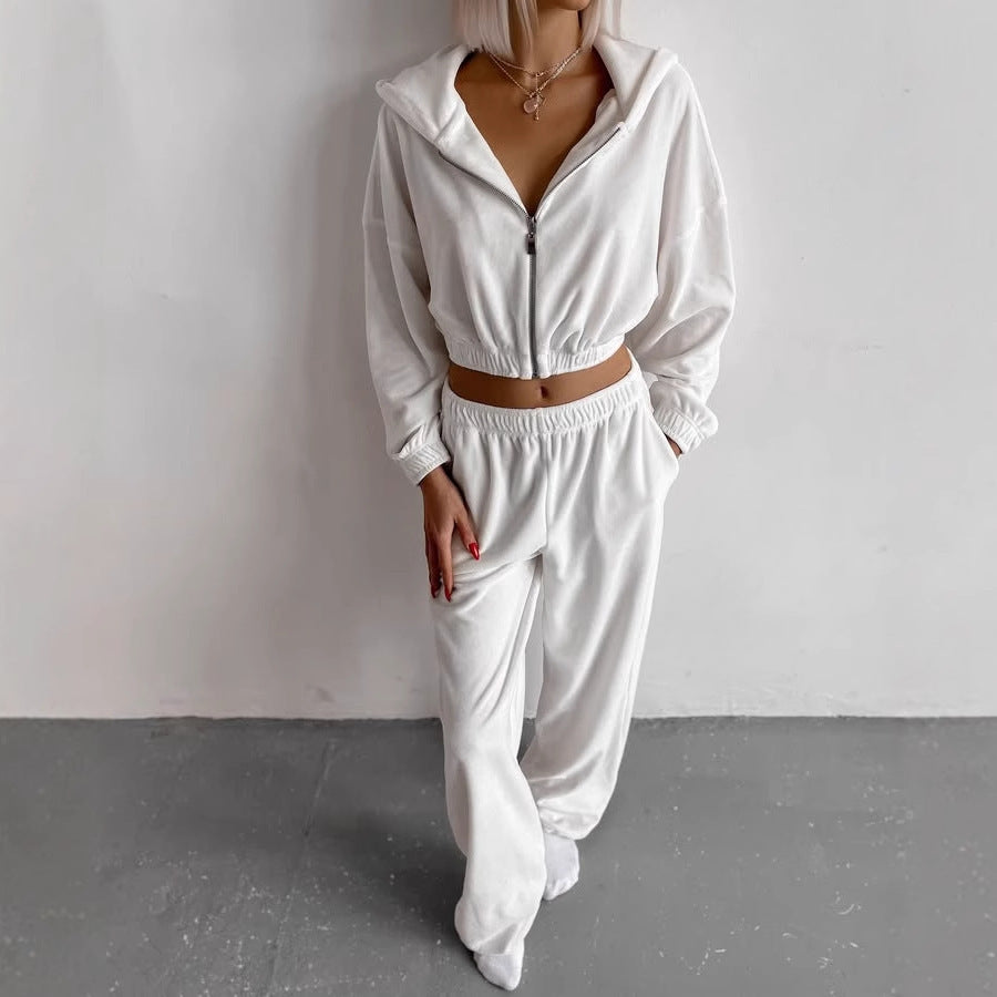 Damen Fleece-Jumpsuit mit Reißverschluss und elastischem Bund Stalluxe