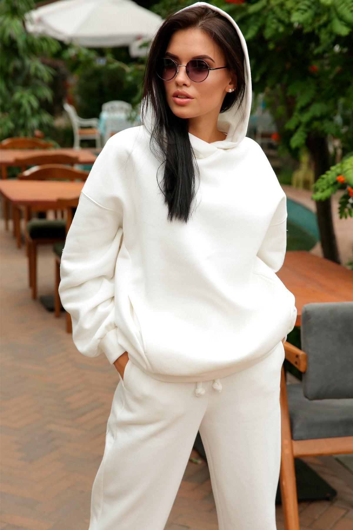 Women's Cozy Hooded Sweatpants Set Stalluxe