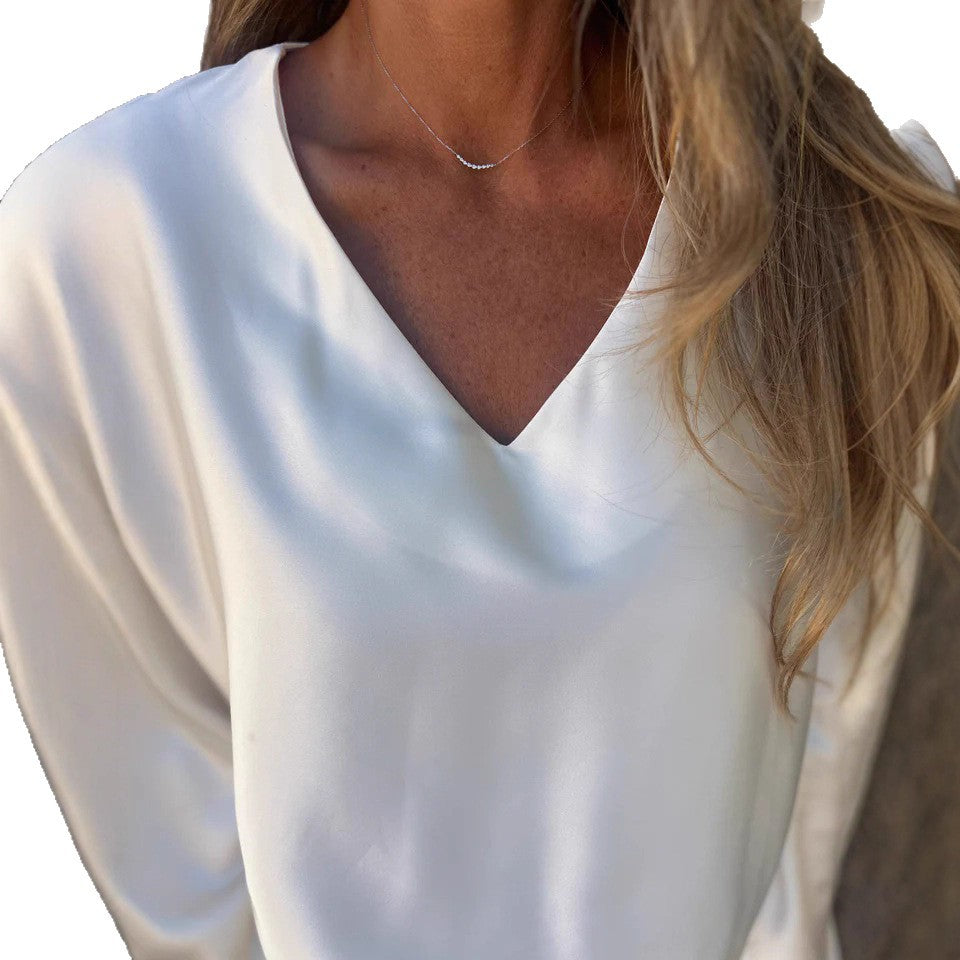Damen Elegantes und modernes Oberteil mit einzigartigem Ausschnitt und voluminösen Ärmeln Stalluxe