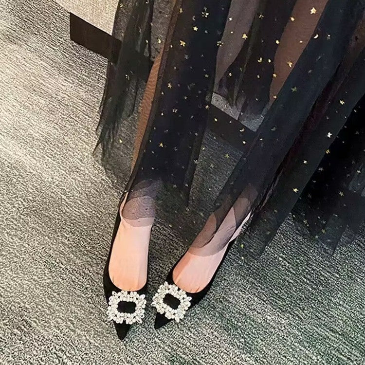 Damen elegante Pumps mit funkelndem Strassbesatz und modernem Design Stalluxe