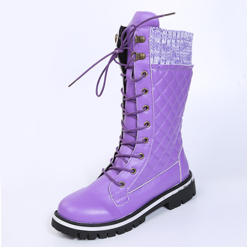 Damen Modische Winterstiefel mit warmem Futter und robustem Profil Stalluxe