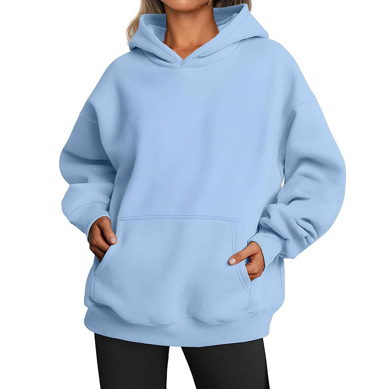 Damen Hoodie mit integriertem Taschen-Design und weichem Innenfutter Stalluxe