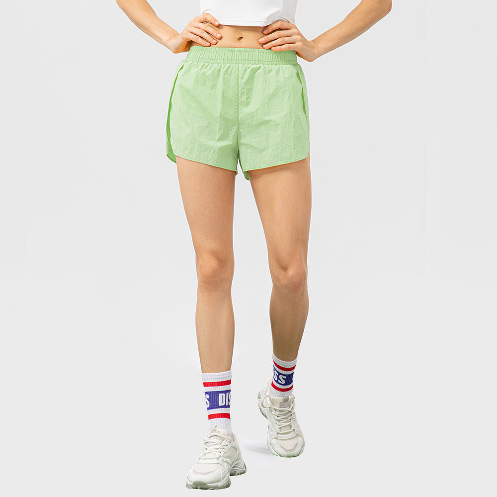 Damen Sportliche Laufshorts mit elastischem Bund und praktischen Seitentaschen Stalluxe