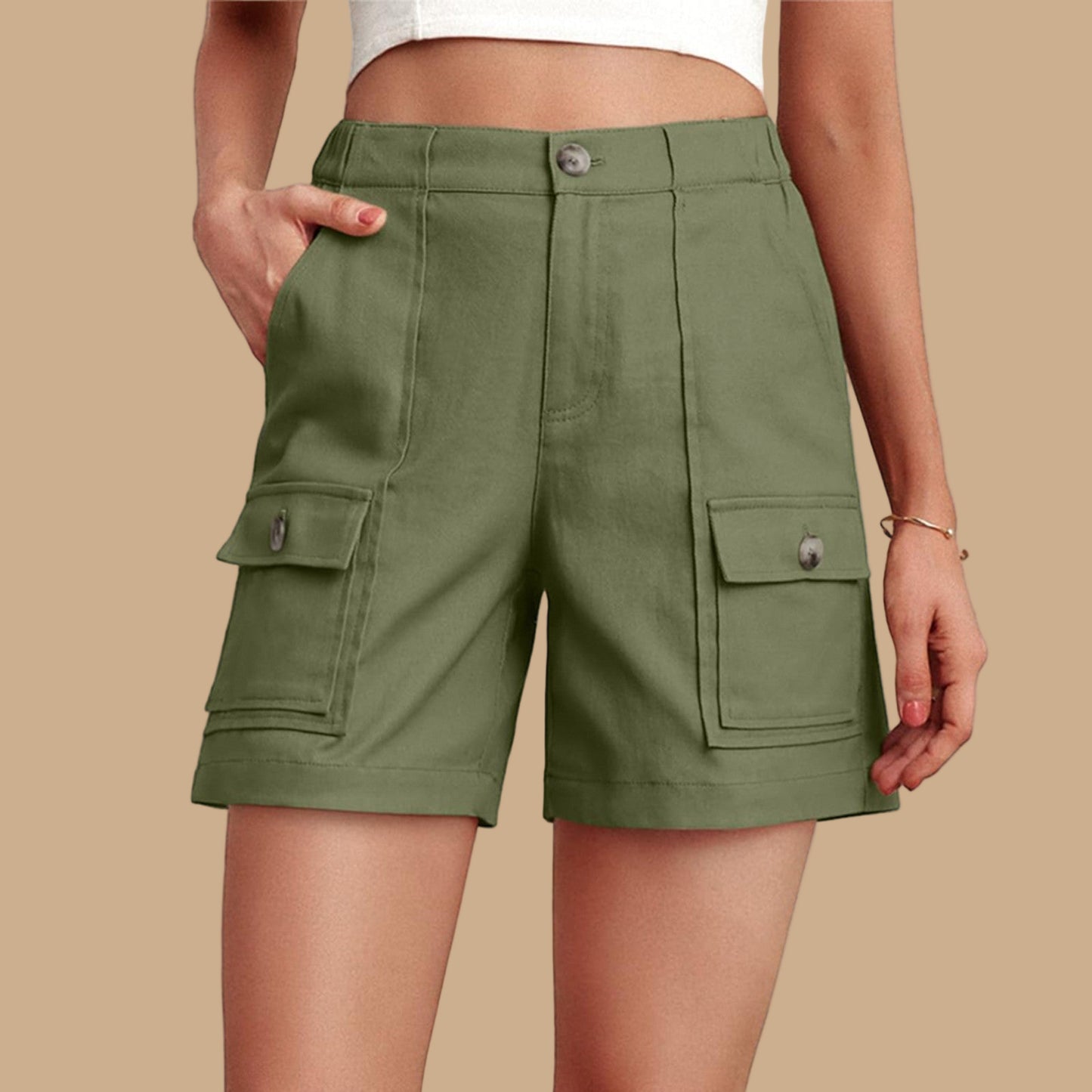 Damen Cargo Shorts Stalluxe