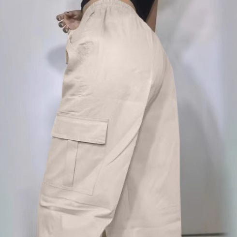 Damen Cargo-Hose mit elastischem Bund und praktischen Seitentaschen Stalluxe