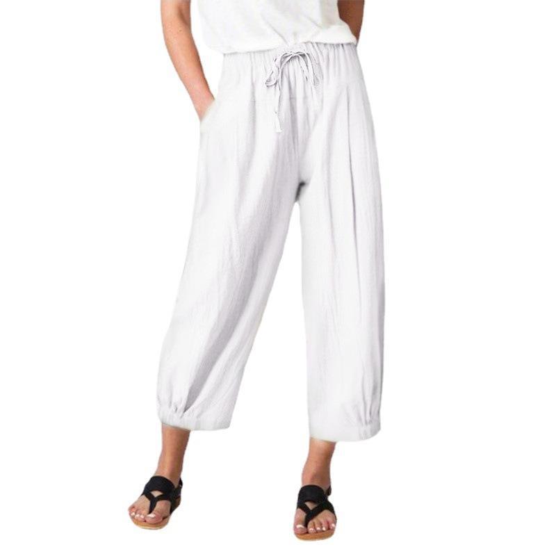 Damen Luftige Freizeithose mit verstellbarem Bund Stalluxe