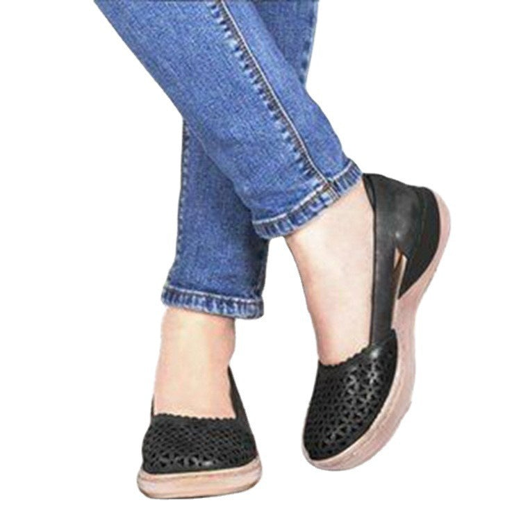 Damen Modische Slipper mit atmungsaktiven Einsätzen und rutschfester Sohle Stalluxe