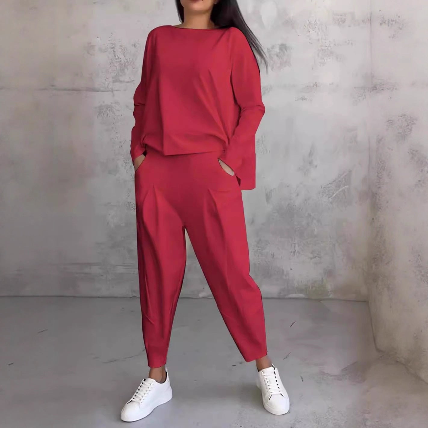 Damen Stilvolles und bequemes Lounge-Set mit weitem Schnitt Stalluxe