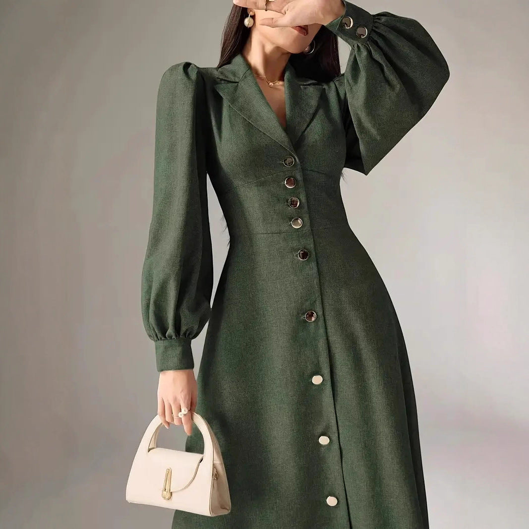 Damen Maxikleid mit Taillenschnitt Stalluxe