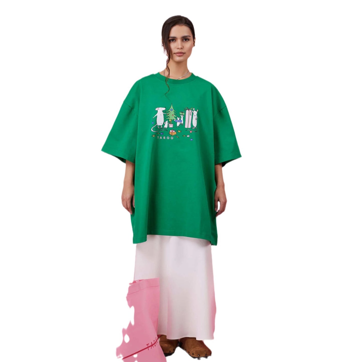 Damen Oversized T-Shirt mit kreativem Tiermotiv und lässigem Schnitt Stalluxe