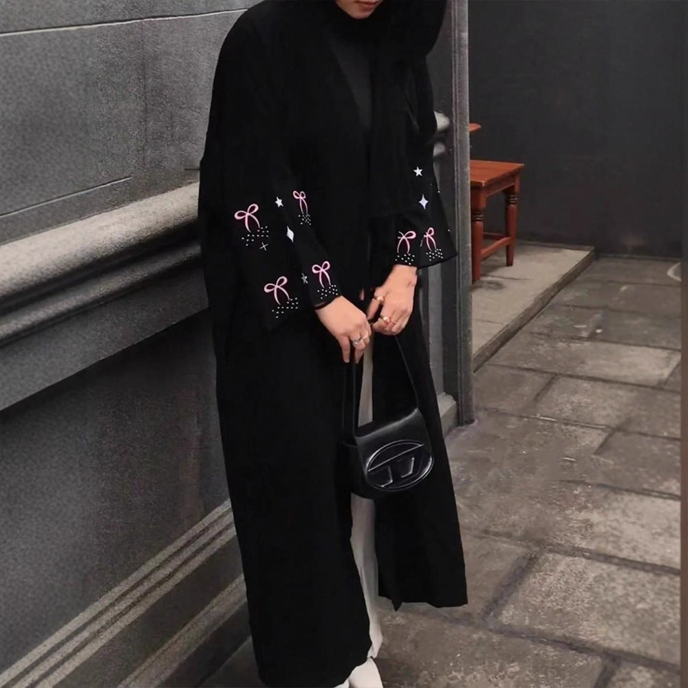 Damen eleganter Kimono-Cardigan mit detailreichen Ärmeln Stalluxe